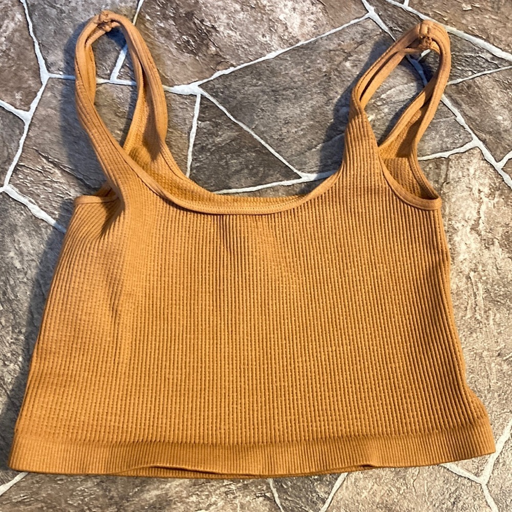 NWOT Free People Movement Happiness Runs Square Neck Crop XS/S High Atlas - Picture 7 of 11